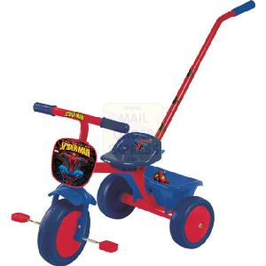 Spiderman Trike With Parent Pole