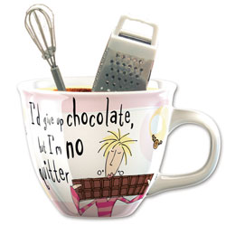 Born To Shop Chocolate Mug Set