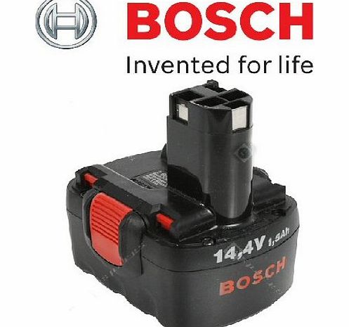Bosch Genuine Pod Style Battery (14.4V, 1.5Ah, NiCd) - (Bosch Pt No 2607335533 amp; 2607335534 amp; 2607335711) c/w STANLEY KeyTape amp; Cadbury Chocolate Bar