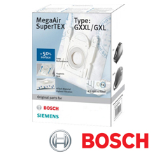 Bosch Genuine Type G XL MegaAir Dust Bags and Filter