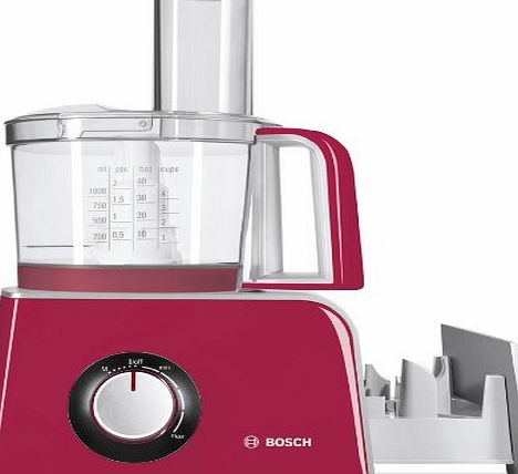 Bosch MCM42024 Compact Food Processor with over 35 Functions - Red
