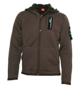 Hugo Boss Brown Full Zip Hooded Jacket (Zuhu)