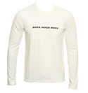 Hugo Boss Cream Long Sleeve Slim Fit T-Shirt (Bari)