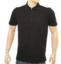 Boss Hugo Boss Navy Zip Fastening Pique Polo Shirt