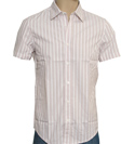 Hugo Boss Pink Stripe Short Sleeve Shirt (Capsule 3)