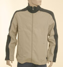 Boss Mens Beige with Grey Full Zip High Neck Jacket - Black Label