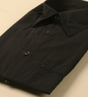 Boss Mens Black Long Sleeve Cotton Shirt - Black Label