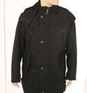 Boss Mens Black Longer Length Detachable Hooded Jacket - Black Label