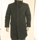 Boss Mens Black Longer Length Hooded Padded Jacket - Black Label