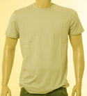 Mens Light Grey Round Neck Short Sleeve T-Shirt - Orange Label