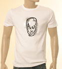 Boss Mens White with Silver & Black Marvel Logo Short Sleeve T-Shirt - Orange Label