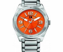 Mens Orange and Silver H-7008 Watch