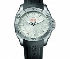 Mens Silver and Black H-7006 Watch