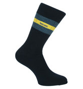 RS Design Navy Stripe Socks (1 Pair)