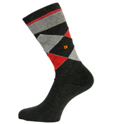 S Design Mid Grey Argyle Pattern Socks (1