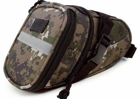 Box-735 Mountain / Road Bike Wedgie Camo Saddle Bag Case cover With Snap Buckle
