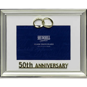 box Silver 50th Wedding Anniversary Photo Frame
