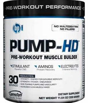 BPI Sports Pump-HD 330g Orange Twist Nutritional