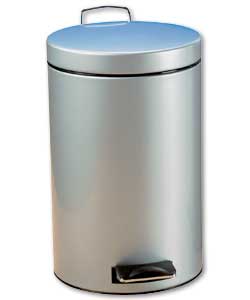 Brabantia 12 Litre Metallic Grey Pedal Bin