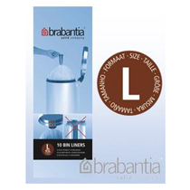 Brabantia Size L Waste-Bin Liners 45L (x10 Bags)