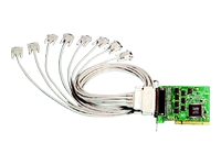 BrainBoxes Universal PCI 8 Port RS232 with 8 x 9 Pin Cable UC-279