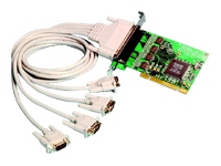BrainBoxes Universal PCI Quad RS232 with 4x9 Pin Cable UC-268