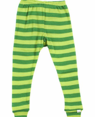 Brands 4 Kids Stripy Long Johns Thermals - Green