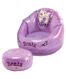 Bratz Inflatable Chair with Ottoman