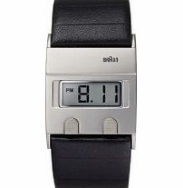 Braun Mens Black Digital Watch