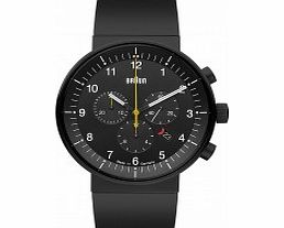 Braun Mens Prestige Black Chronograph Watch
