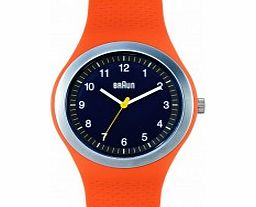Braun Mens Sports Orange Watch
