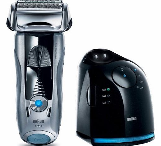 Braun Series 7 745 Pulsonic Pro-System Electric Rechargeable Foil Shaver with Clean and Renew Charger