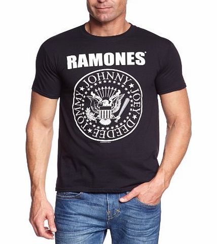 Bravado Mens Ramones- Hey Ho Lets Go - (Front Print) Mens T-shirt Large Black 95222000CP Large