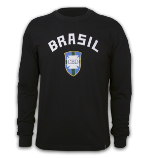 Brazil  Brazil Goalie 1970s Long Sleeve Retro Shirt