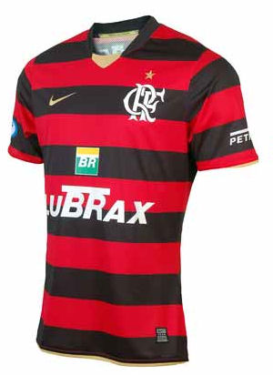 Brazilian teams  2009 Flamengo Nike home shirt