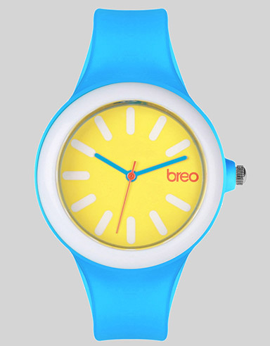 Breo Arc Watch - Cyan/Yellow
