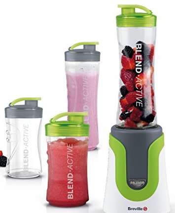 Breville Blend-Active Personal Blender Family Pack, White and Green