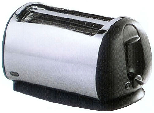 Coolwall Chrome 4 Slice Toaster