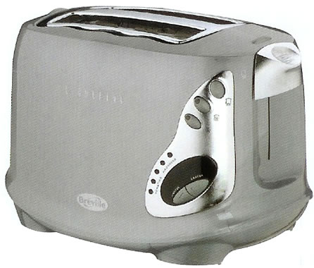 Silver Lightening 2 Slice Toaster