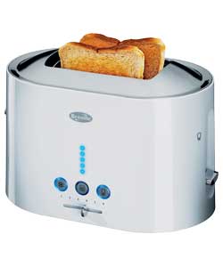White Fast Toaster with Closing Lid