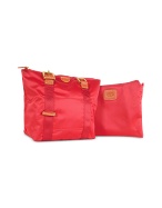 X-Bag Red Packable Last-minute Tote in a Pouch