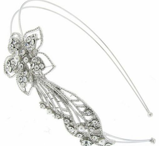 Romantic Vintage Floral Design Hair Band BHB95 - Hair Accessory - Free Gift Pouch / Box