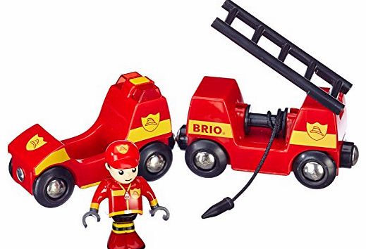 Brio  BRI-33576 Rail Light and Sound Fire Engine