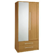 Brisbane 2 door 2 drawer Wardrobe, Walnut
