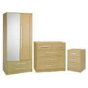 Brisbane Oak Bedroom Furniture Package