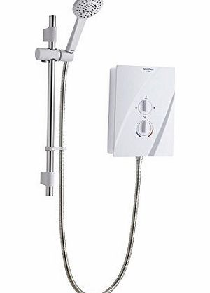 Bristan Cheer Electric Shower 9.5kW in White/Chrome