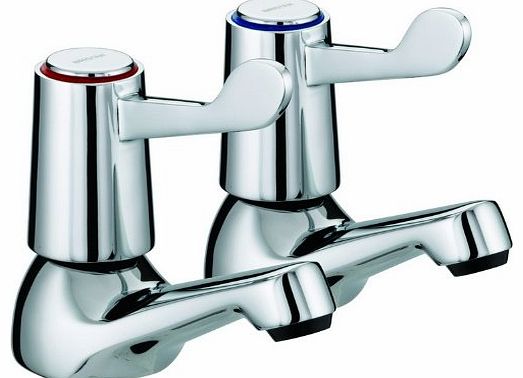 Bristan VAL 1/2 C CD Chrome Plated Lever Basin Taps with Ceramic Disc Valves