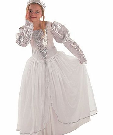 Bristol Novelties Childs White Princess Bride Fancy Dress Costume! Small 110-122cms 3-4 years