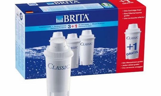 BRITA Classic Water Filter Cartridges - 4 Pack