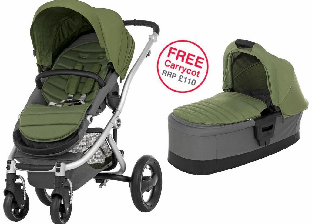 Britax Affinity Silver Stroller Cactus Green 2014